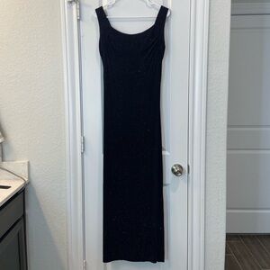 Nightway Collections - Sparkly Navy Maxi Formal Dress